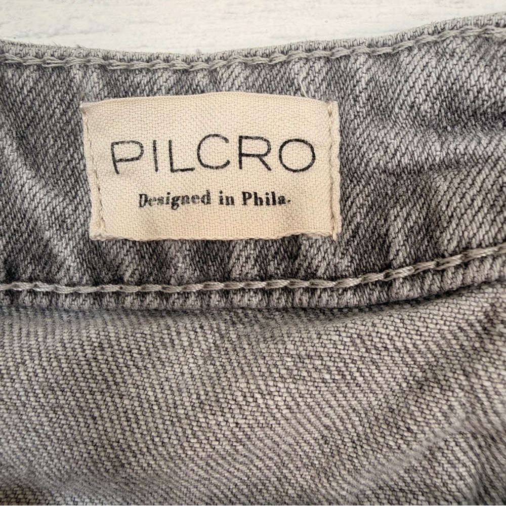 Pilcro Gray Wide Leg Jeans - Picture 5 of 16